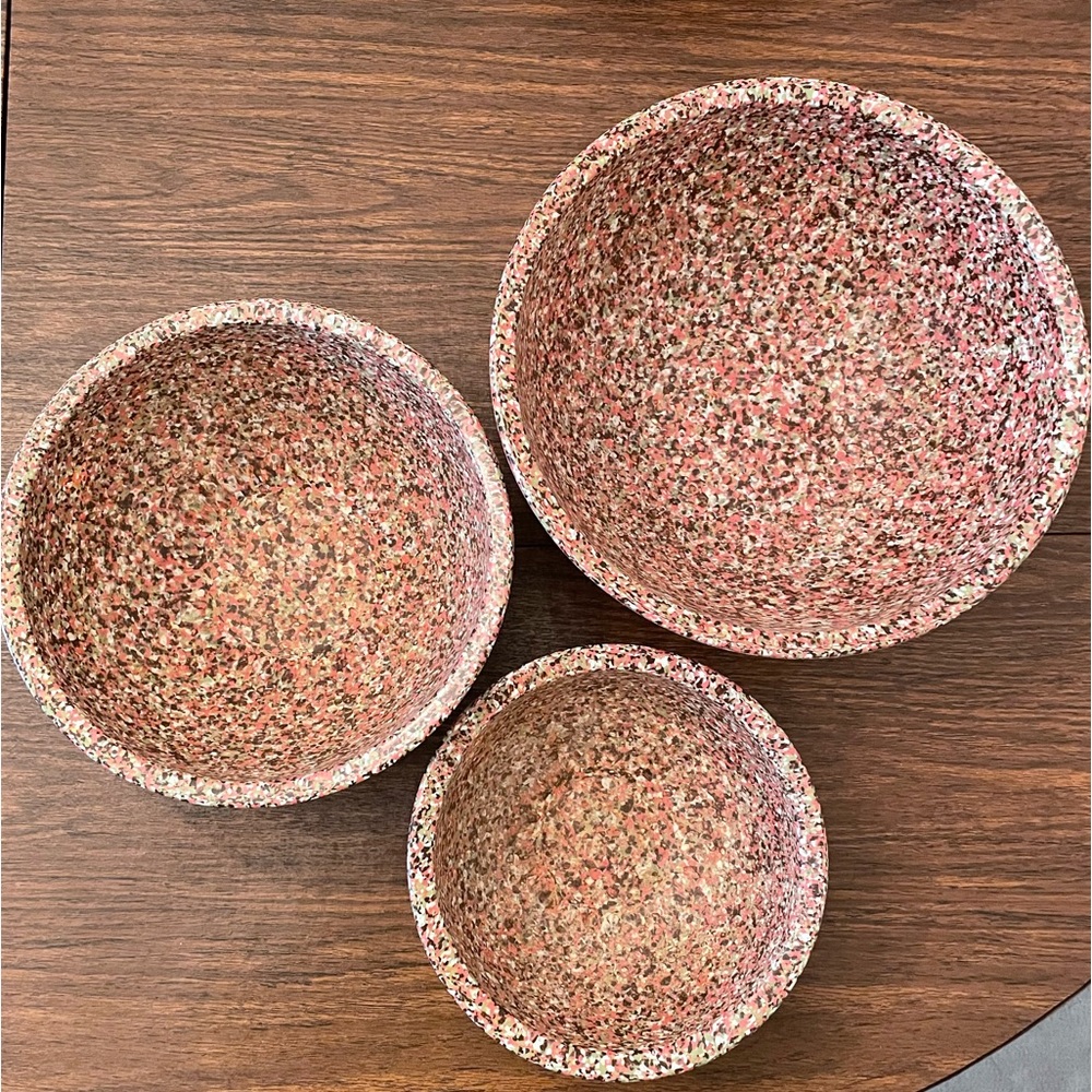 Set of 3 Brookpark Mixing Nesting Bowls- Melamine.